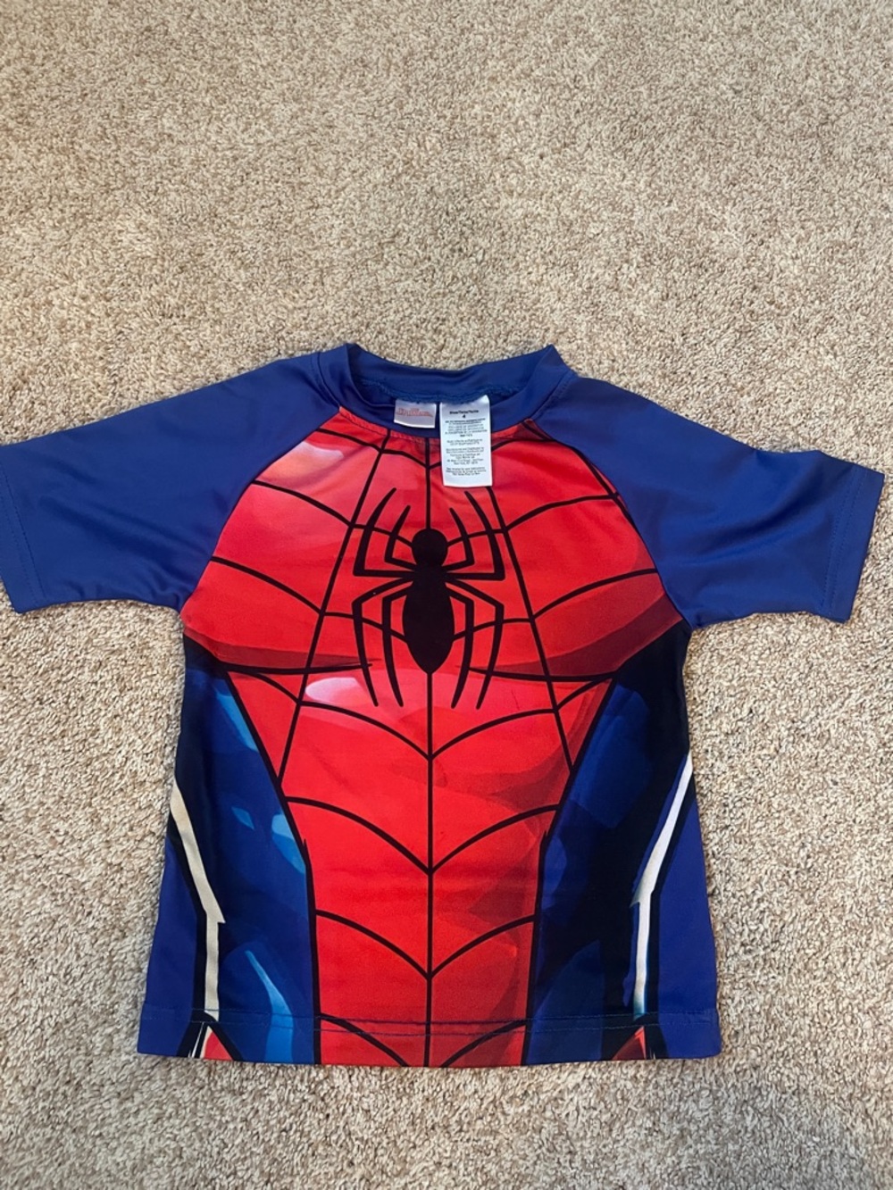 Marvel Boys Spider-Man Red and Blue Rashguard